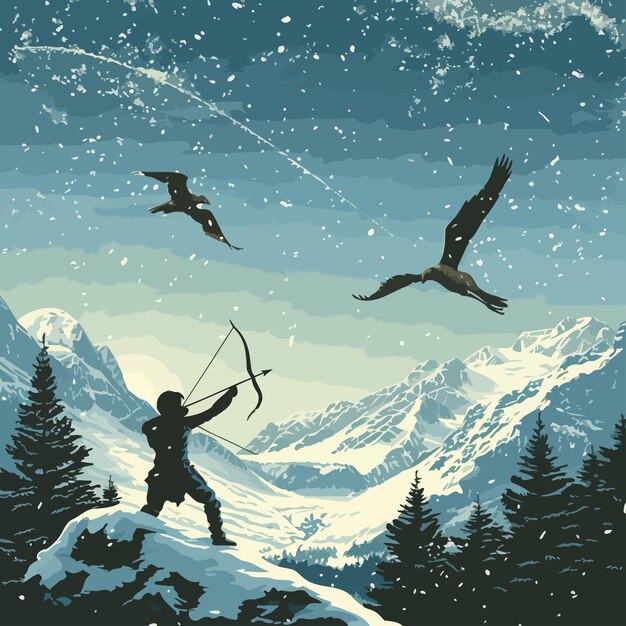 Graphic_scene_of_a_primordial_archer_hunting