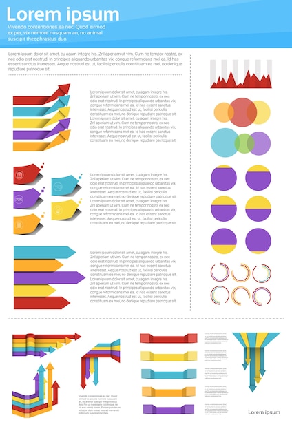 Vettore concetto di affari dell'icona di infographic di finanza dell'insieme del grafico