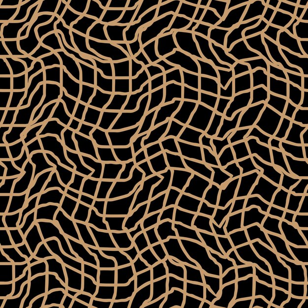 그래픽 사각 웨이브 패턴 벡터 원활한 패턴 현대적인 세련 된 질감 추상 격자 배경
