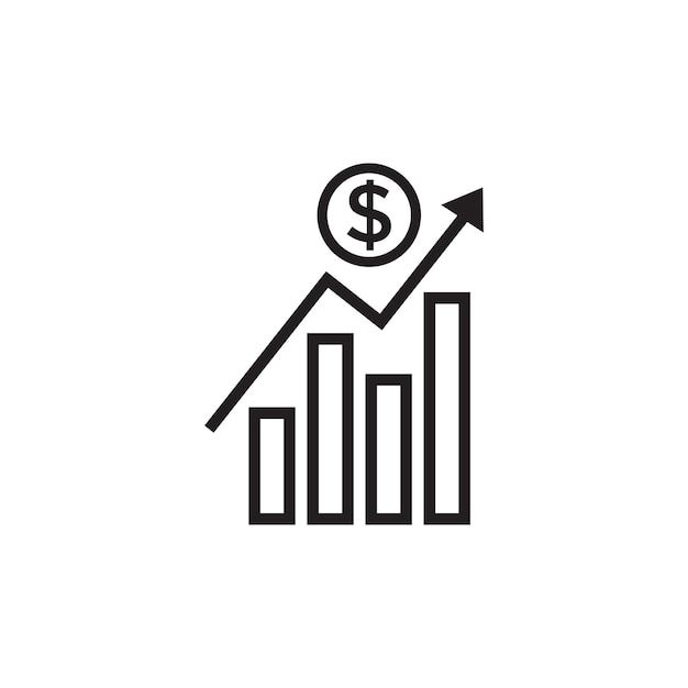 Graphic statistic icon vector illustration