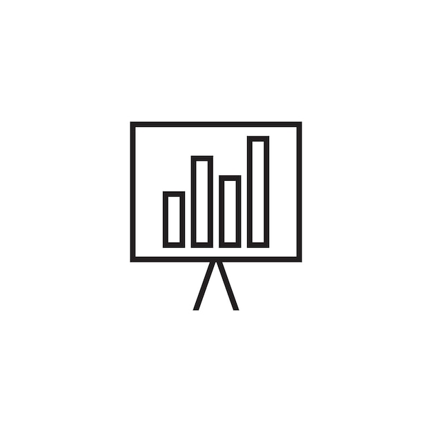 Graphic statistic icon vector illustration