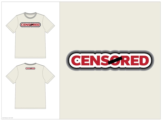 Графические футболки с цензорой