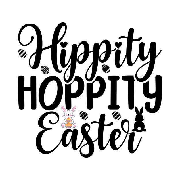 'Hippie Hoppy Easter'라고 적힌 그래픽