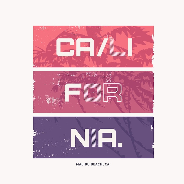 Graphic tshirt design on the topic of california vector illustration