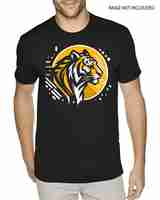 Vector graphic tshirt design typography slogan with tigervector illustration for tshirt