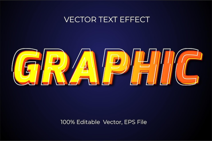 Vector グラフィック・タイプ・フェイス・テキスト・エフェクト アドビ・イラストレーター (eps) の無料ダウンロード