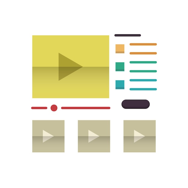 a graphic of a yellow box with a red circle