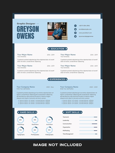 Graphics minimal resume cv