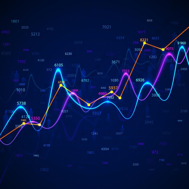 Grafici e grafici dati statistici. relazione finanziaria e schemi economici. elementi di infographic di grafici e grafici aziendali. illustrazione