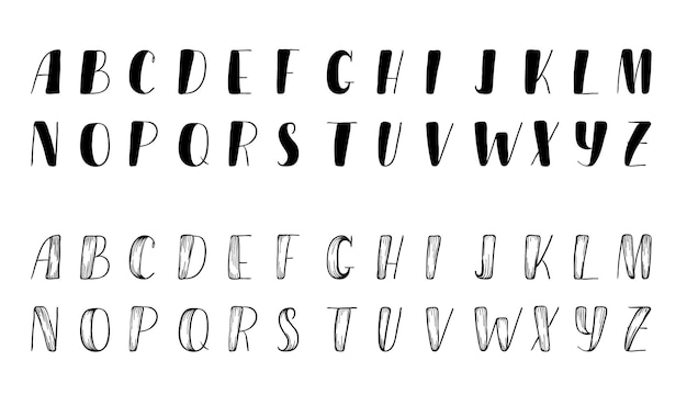 Grappig handgetekend komisch lettertype