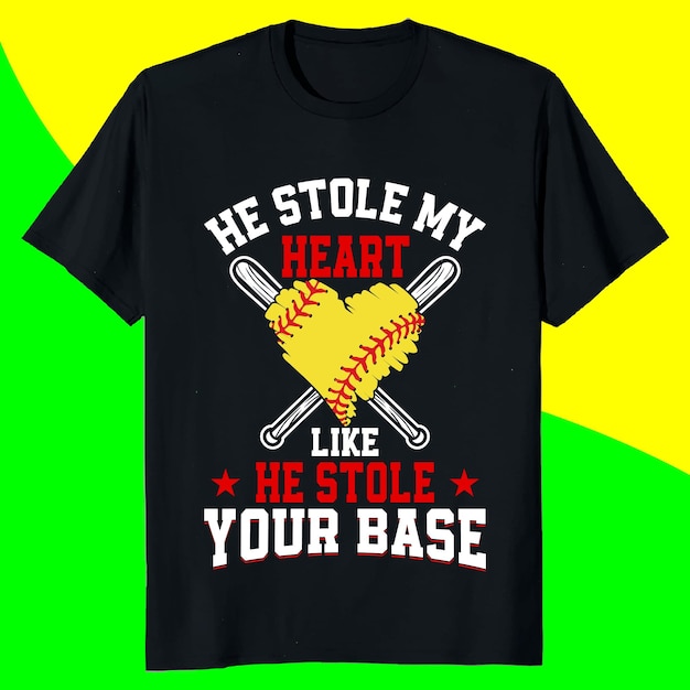 Vector grappig honkbal t-shirt ontwerp