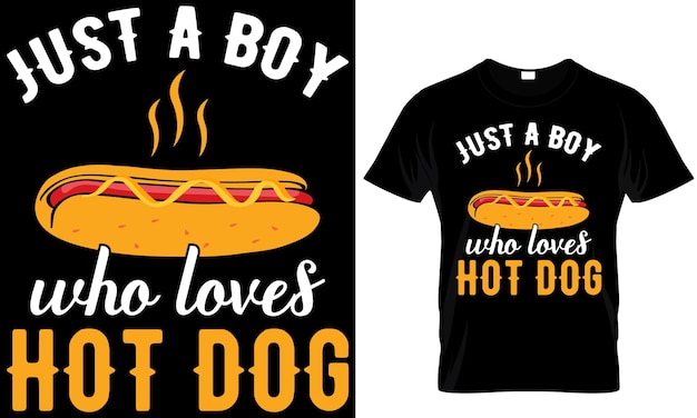 Grappig hotdog t-shirt ontwerp