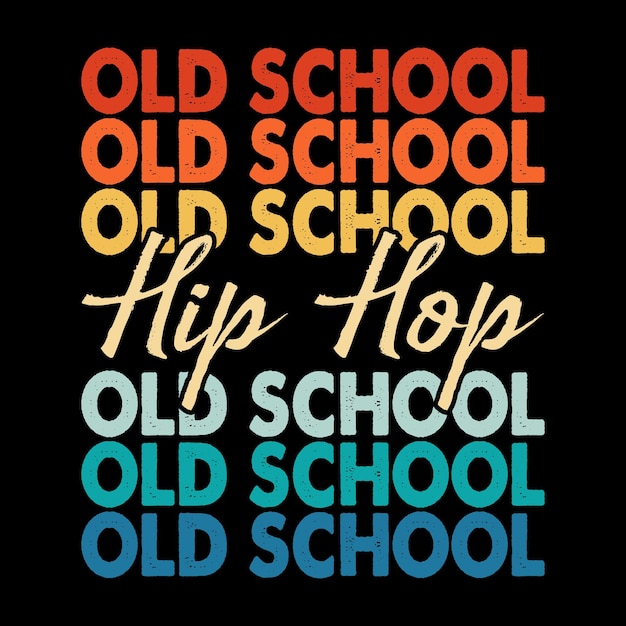 Grappig Old School Hip Hop Retro Vintage Cassette Muziek Mixtape T-shirt ontwerp