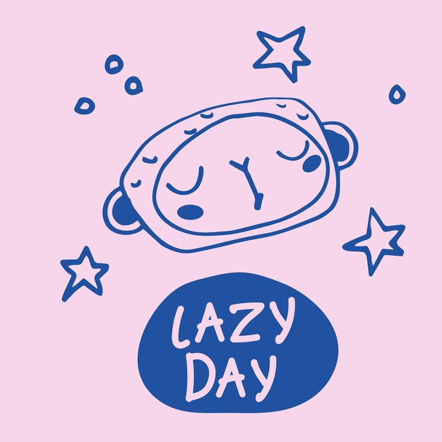 Vector grappige aap hoofd logo vector lijn hand getekend trendy stripfiguur en tekst lazy day illustratie eps