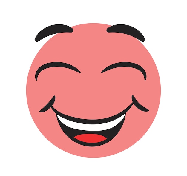 Grappige blije emoticon