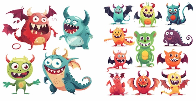 Grappige Halloween mascots
