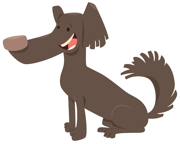 Vector grappige hond cartoon dier