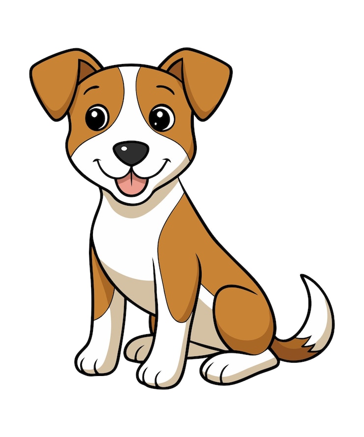 Vector grappige hond clipart