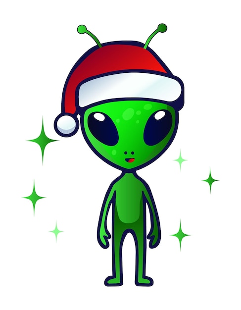 Grappige Kerstmis Alien