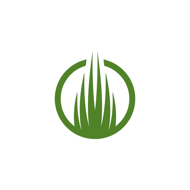 Gras logo sjabloon vector pictogram illustratie