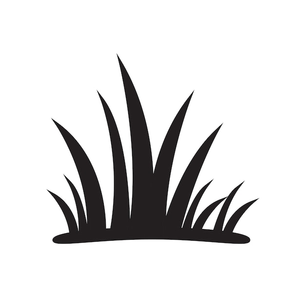Gras pictogram vector sjabloon logo trendy collectie plat ontwerp