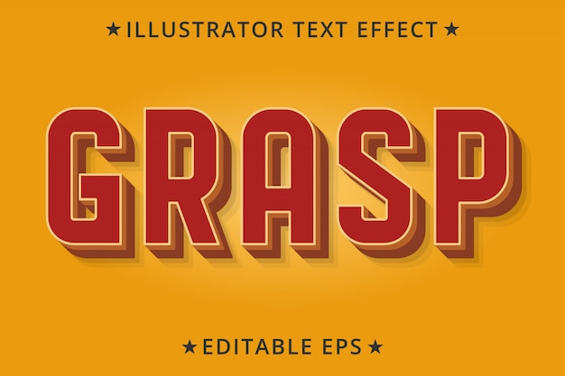 Grasp Editable Text Style Effect