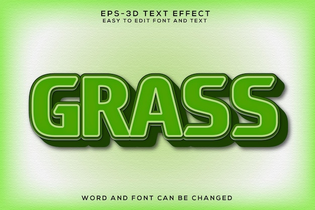 Grass 3d tekst effect