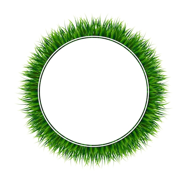 Vector grass border illustration