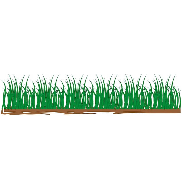 Границы травы растения векторная иллюстрация eps10 фондовое изображение