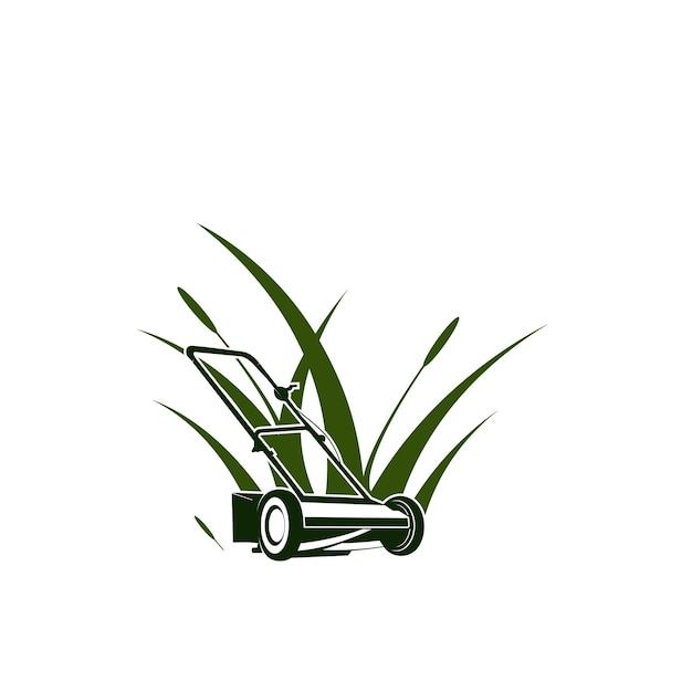 значок травы и газонокосилки