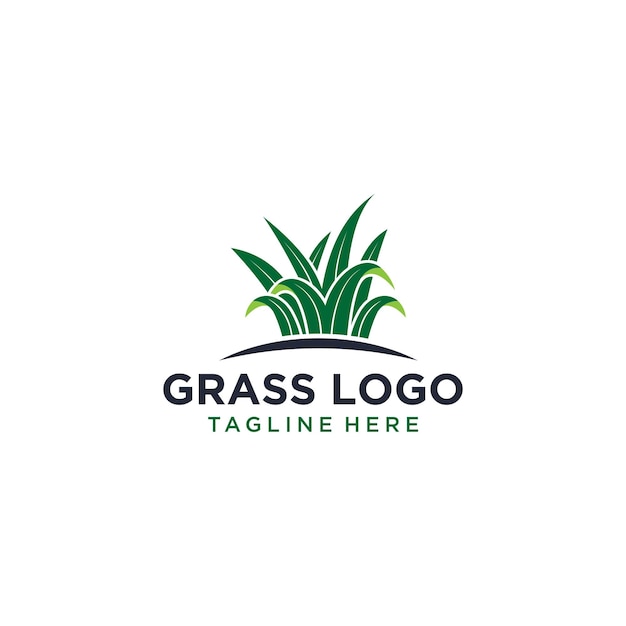 Grass logo design vector