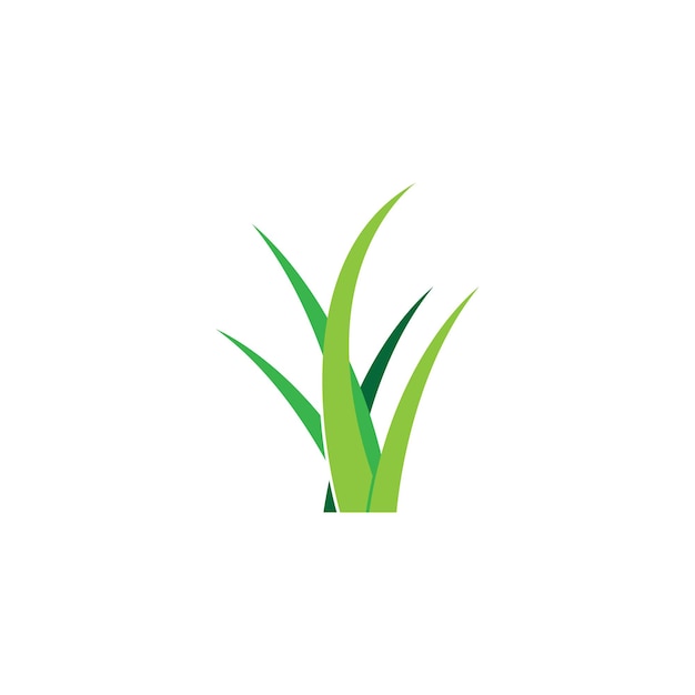 Grass logo vector template