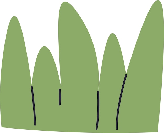 Vector grass plant pattern