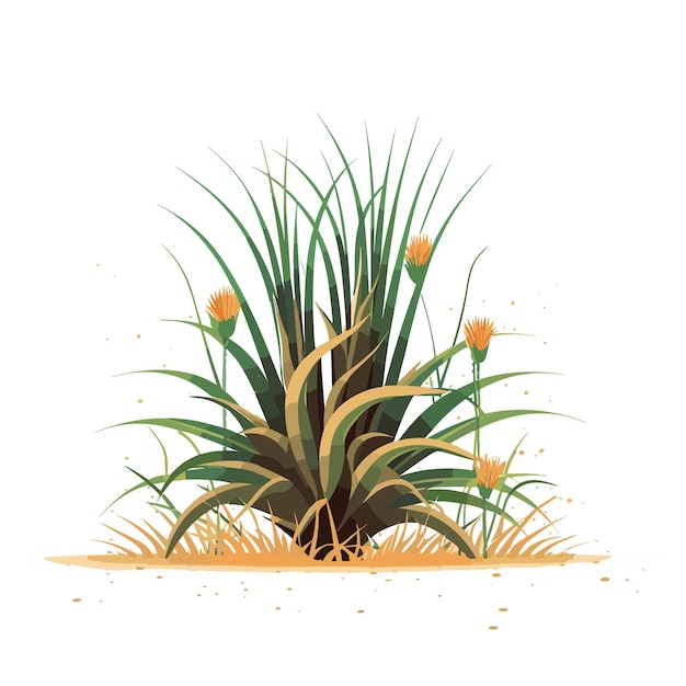 a grass plant vector Generative Ai