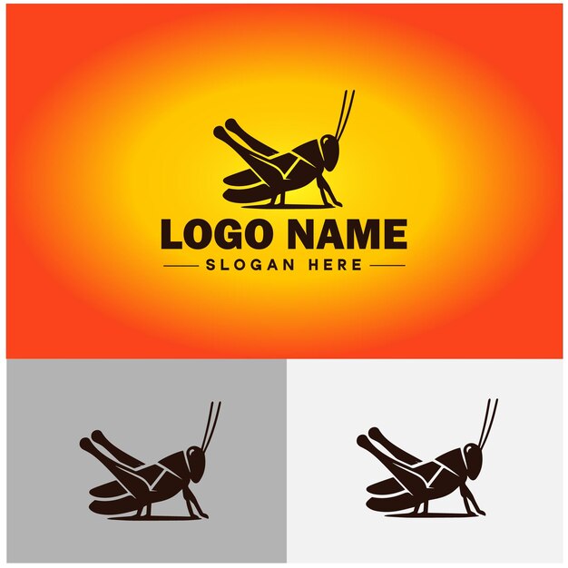 grasshopper Logo vector art icon graphics for company brand business icon grasshopper Logo template