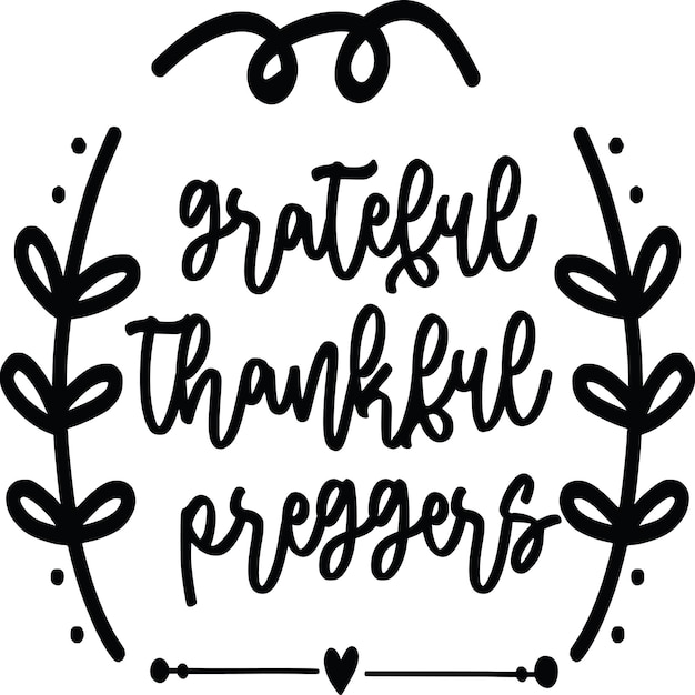 Vettore grateful grateful pregners