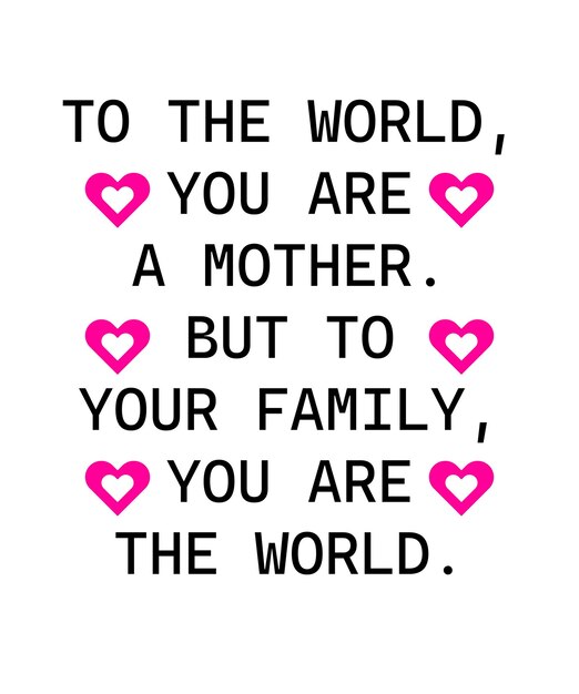 Vector gratis achtergrond gelukkige moedersdag moeder en zoon citaten beste moeder ter wereld typografie ontwerp