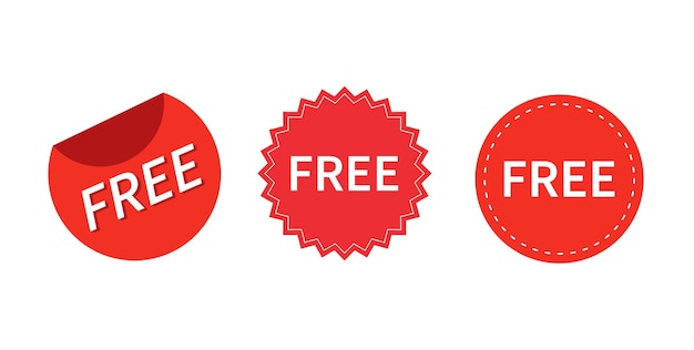 Gratis Badge Sticker Label Speciale aanbieding promotie Sjabloonelement