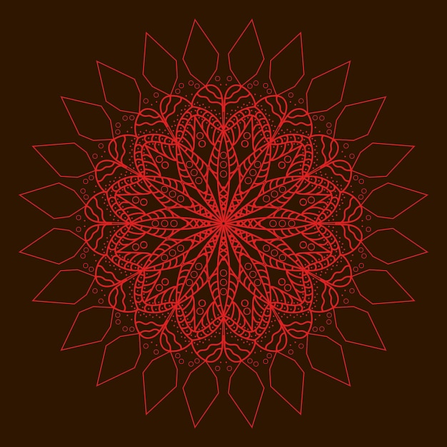 Gratis feestelijk mandala-ontwerp