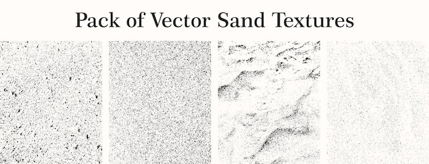 Gratis pakket van vector zand textuur effect sjabloon