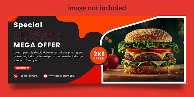 Gratis vactor food menu en restaurant social media cover template