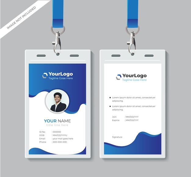 Gratis vector abstract ontwerp identiteitskaarten sjabloon
