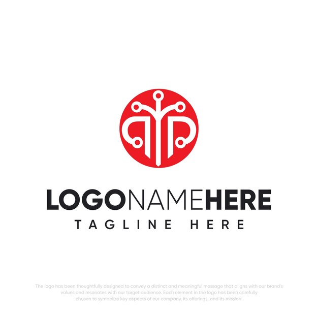 Gratis vector abstract technologiebedrijf logotype