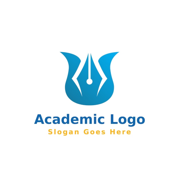 Gratis vector academisch logo-ontwerp