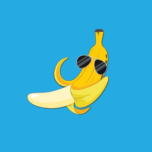 Vector gratis vector banaan karakter logo