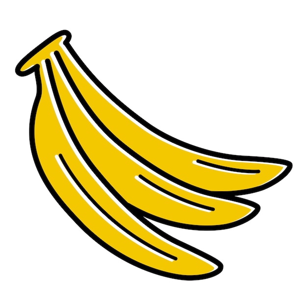 gratis vector banana logo sjabloon