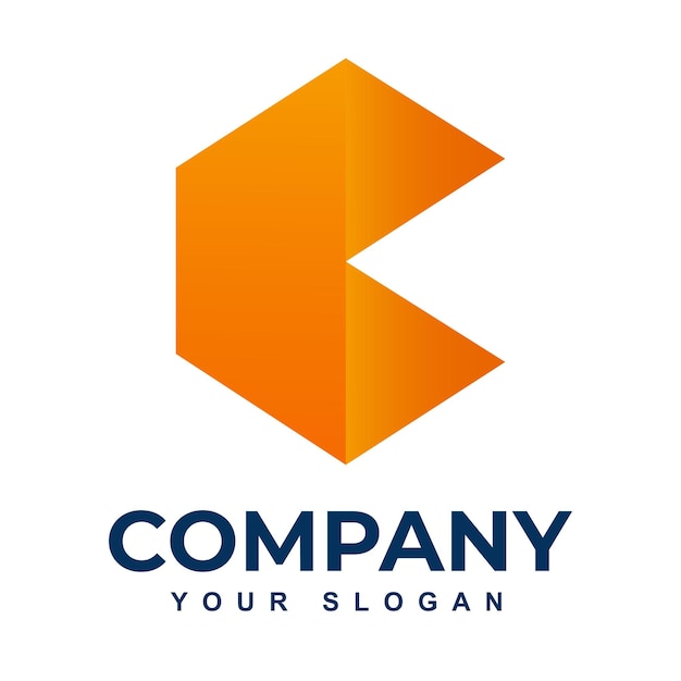 Gratis vector branding identiteit corporate c logo vector ontwerpsjabloon