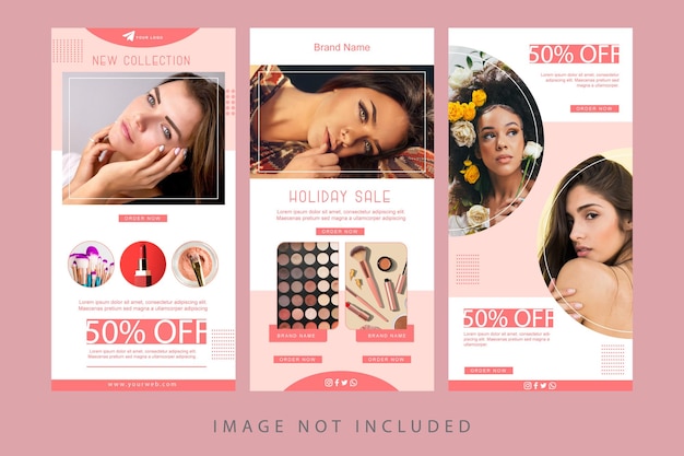 Gratis vector e-commerce e-mailsjabloon