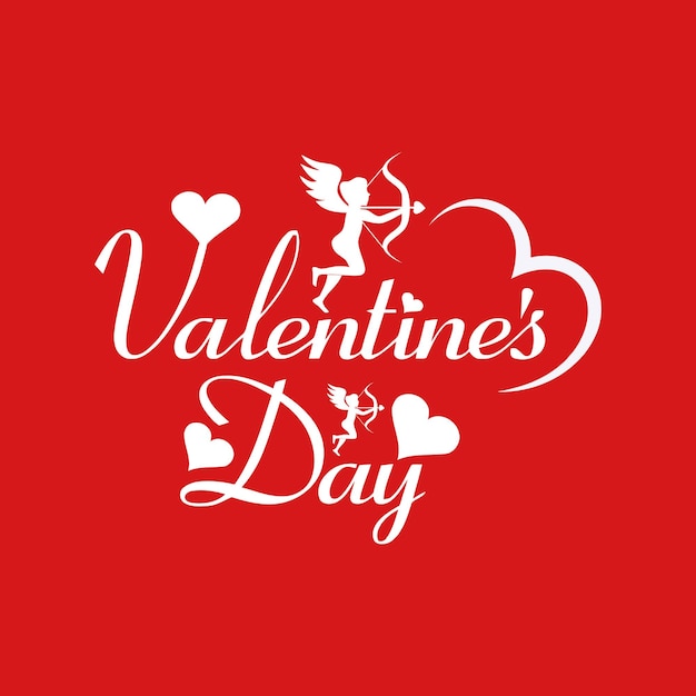 Gratis vector eenvoudig happy Valentijnsdag viering ontwerp