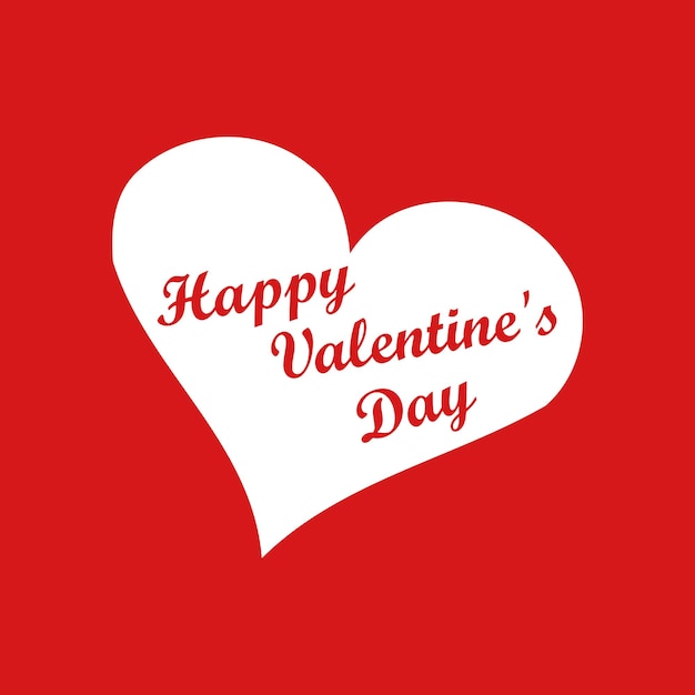 Vector gratis vector eenvoudig happy valentijnsdag viering ontwerp